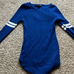 Blue long sleeve sweater